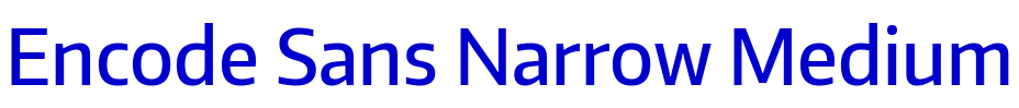 Encode Sans Narrow Medium font